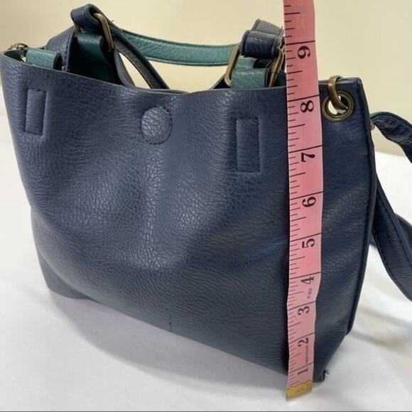 G.H. Bass & Co. Vegan Leather Purse and Zipper pouch reversible 90s bag - Picture 8 of 16